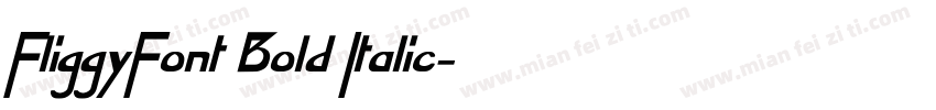 FliggyFont Bold Italic字体转换